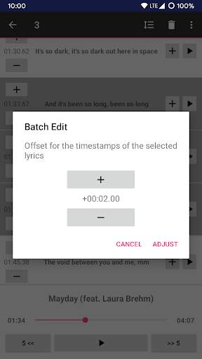 LRC Editor screenshot 4