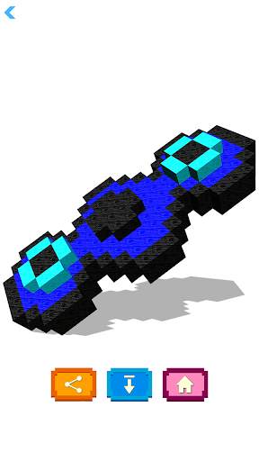 Fidget Spinner 3D Color by Number : Voxel Coloring screenshot 8