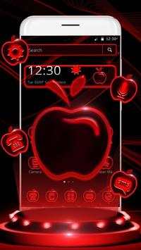 Red Neon Apple Theme screenshot 3