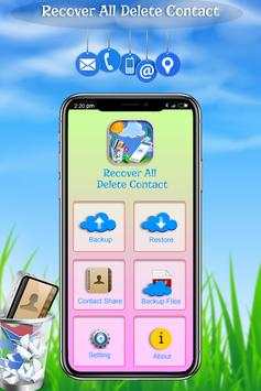 Deleted Contact Recovery - Restore & Backup screenshot 1