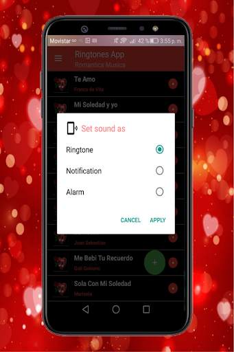 ringtones romantic song screenshot 2