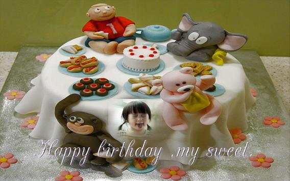 birthday cake photo frame name screenshot 1