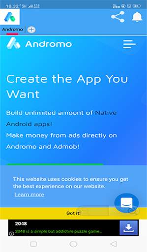 Andromo Free App Creator screenshot 2