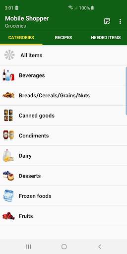 Mobile Shopper - Shopping List, Free, Fast, Small screenshot 1