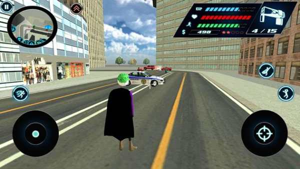 Stickman Flying Joker Rope Hero - Street Gangster screenshot 2