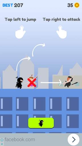 Ninja On The Roof screenshot 5