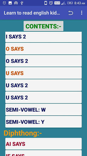 Learn to read English kids 1 screenshot 2