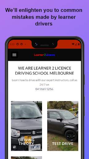 Learner 2 Licence Driving School screenshot 5