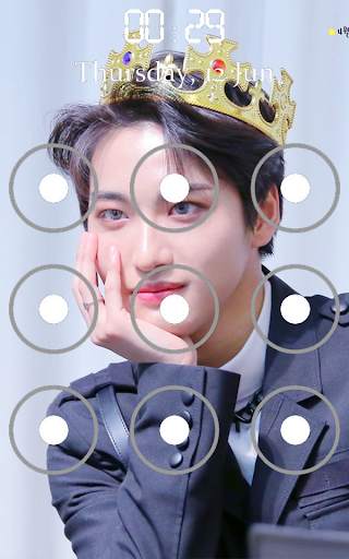 Seonghwa Ateez Pattern Lock Screen screenshot 3