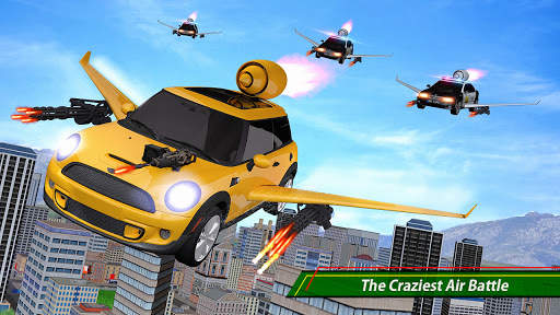 Flying Car Shooting- Real Car Flying Game screenshot 1