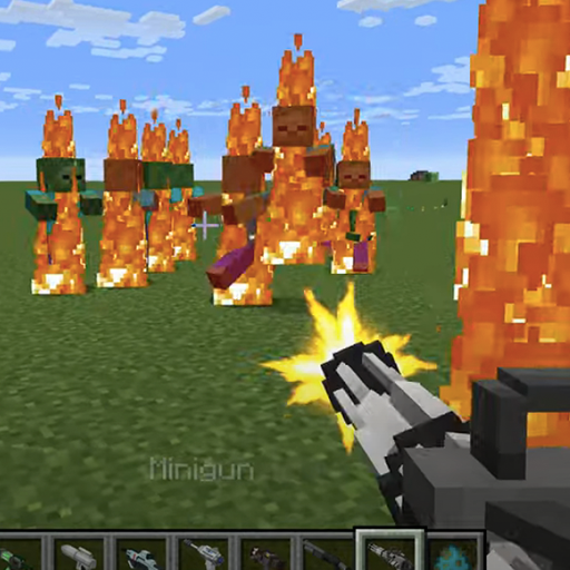 gun mod minecraft pe weapon icon