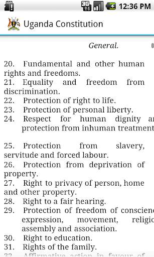 Uganda Constitution screenshot 2