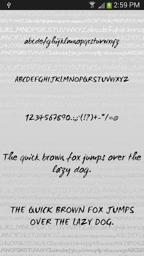 Handwritten fonts for Android screenshot 8