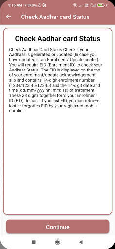 Aadhar Card – Check Aadhar Status, Download Aadhar screenshot 7