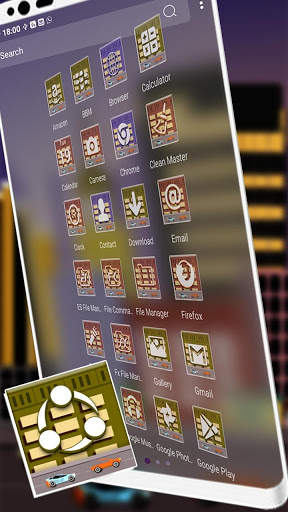 City Illustration Launcher Theme screenshot 3