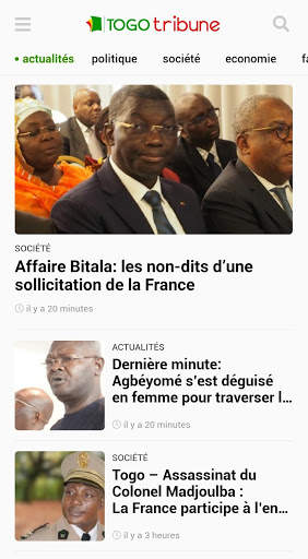 Togo tribune screenshot 2