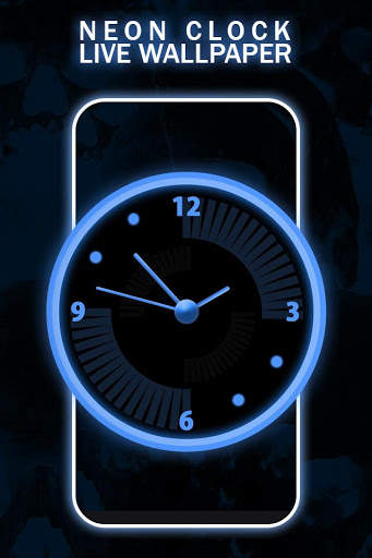 Neon Clock Live Wallpaper screenshot 4