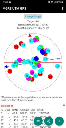 MGRS UTM GPS screenshot 2