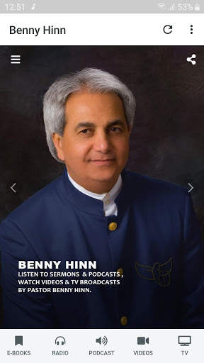 Benny Hinn's Sermons & Videos screenshot 1