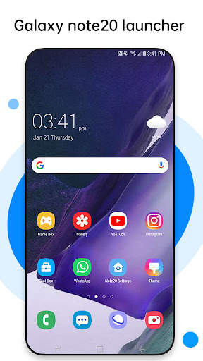 Perfect Galaxy Note20 Launcher screenshot 1