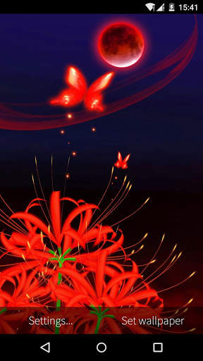 3D Butterfly Flower Wallpaper скриншот 1