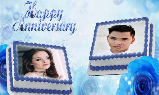 Anniversary Cake Dual Photo Frame screenshot 4
