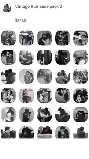 Couple Romantic Kiss Stickers- WAStickerApp screenshot 2