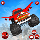 Flying Monster Car Super Moto Robot Transformation icon