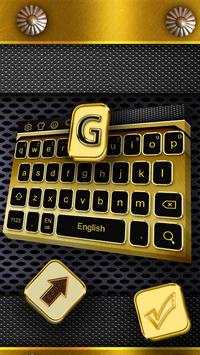 Metal Gold Keyboard screenshot 2