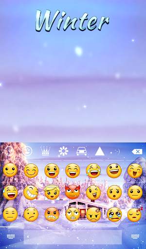 Winter Animated Keyboard   Live Wallpaper screenshot 4