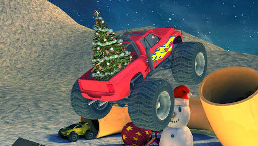 Extreme x-mas car stunt racing screenshot 4