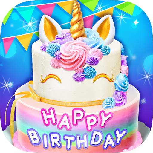 Unicorn Birthday Cake - Happy Birthday 1.0