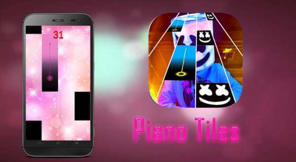 Marshmello piano tiles game screenshot 8