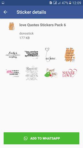 Love Quotes Stickers for WhatsApp screenshot 10