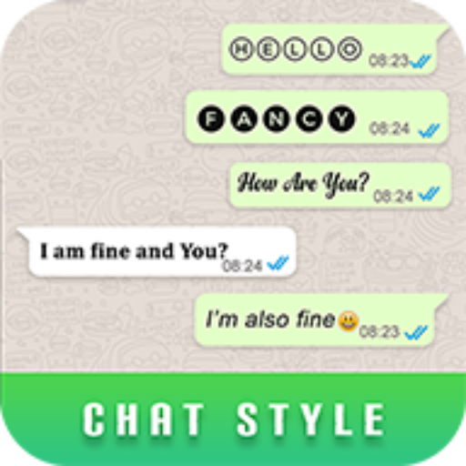 Fancy font style for whatzup icon