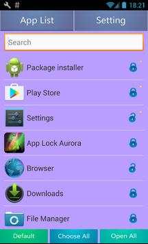 App Lock Aurora 3 تصوير الشاشة