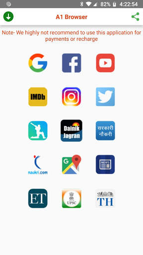 A1 browser screenshot 1