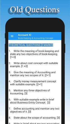 Account class 11 | Grade XI Account Theory offline screenshot 3
