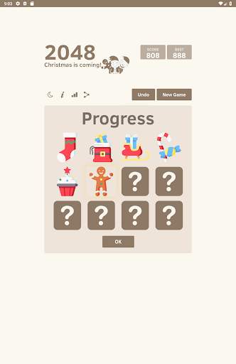 2048 Christmas 🎁 Puzzle Game screenshot 16
