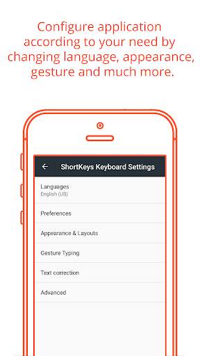 ShortKeys - Custom Keyboard स्क्रीनशॉट 5
