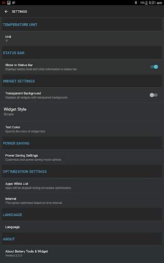 Battery Tools & Widget for Android (Battery Saver) screenshot 13