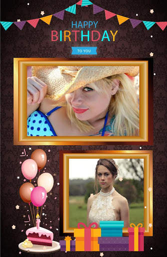 Birthday photo collage (frame) screenshot 4