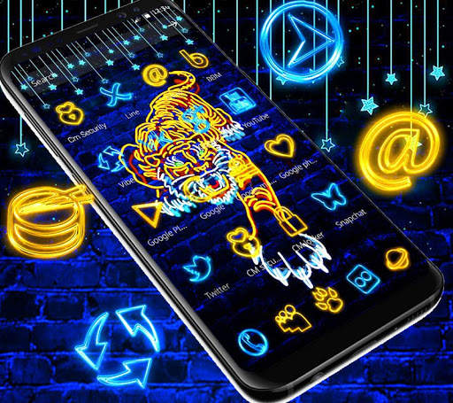 Neon Lion Launcher Theme🦁 screenshot 1