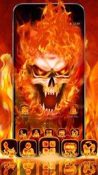 Lively Evil Fire Skull Theme screenshot 1