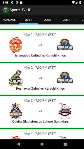 Live Sports Tv HD - Live Cricket Streaming screenshot 4
