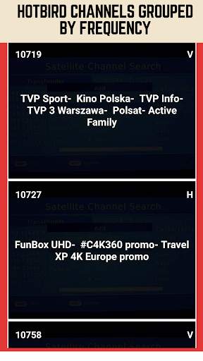 HotBird Kanały telewizyjne i r screenshot 1