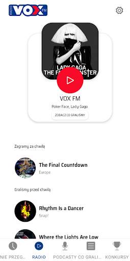 Radio VOX FM radio internetowe screenshot 1