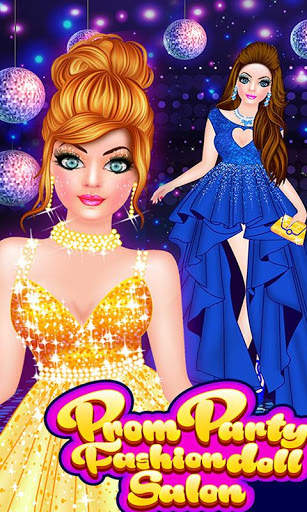 Prom Party Fashion Doll Salon Dress Up Game screenshot 6