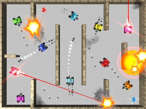 TankHit - 2 Player Tank Wars screenshot 1