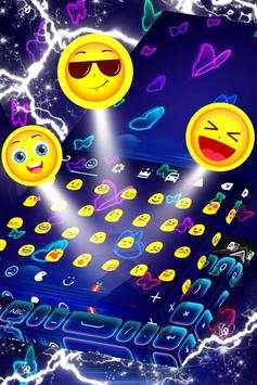 Keyboard Neon Butterfly Theme screenshot 4